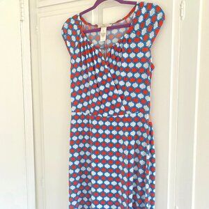 Laundry by Design - Orange Blue Summer Dress - SMALL/PETITE